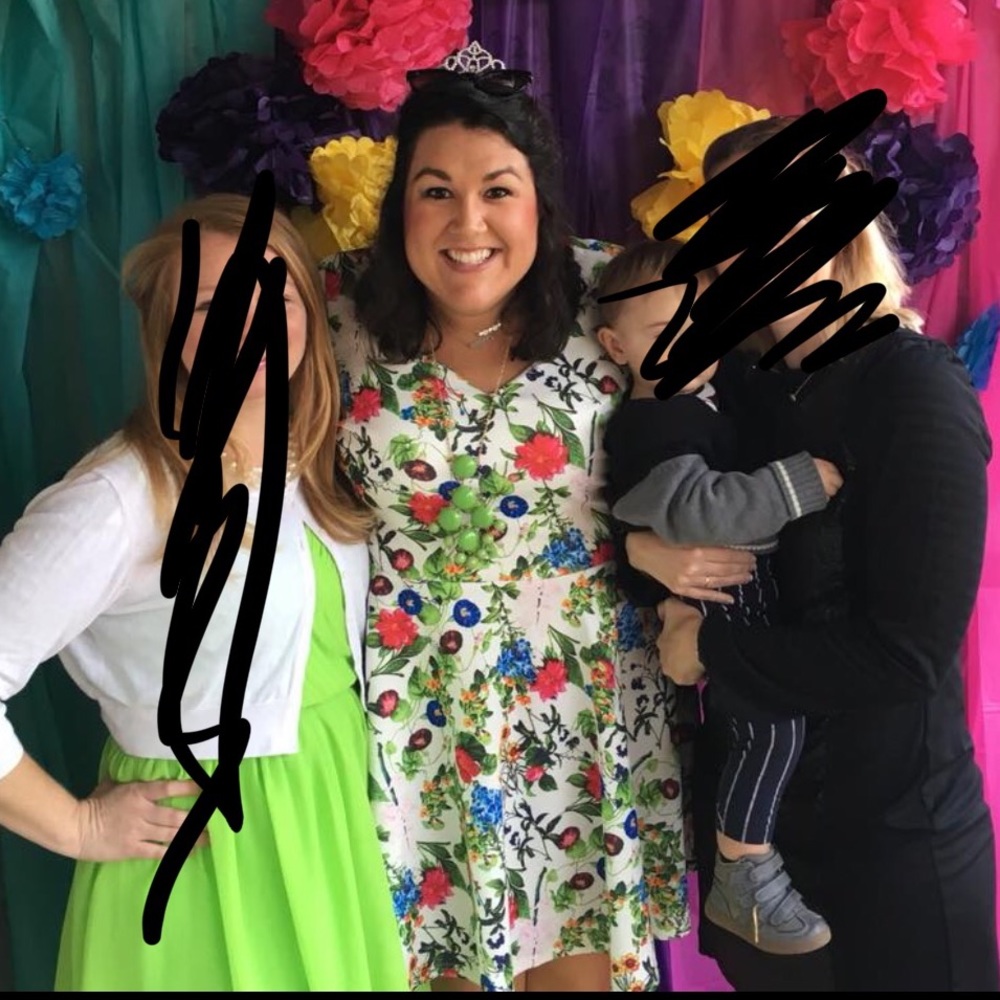 EUC simply Be floral dress.